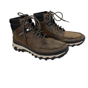 Rockport XCS Men's 9M Hydroshield Waterproof Hiking Boots Lace Up Brown BX1590